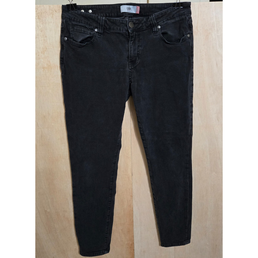 CABI Black Super Skinny Womans Size 12 Jeans (34x29) Preppy Casual Work Concert